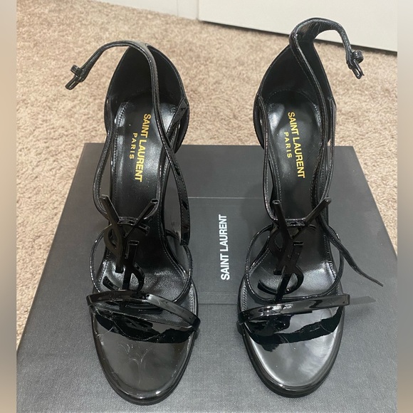 Saint Laurent Cassandra Sandals in Patent Leather - Picture 5 of 8